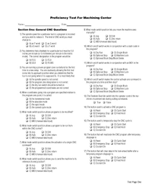 cnc machine absolute system online test|Test: 1**CNC machine questions, practice exam .